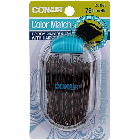 CONAIR Soft Touch Multi Pack Bobby Pins - Brown, 60 count