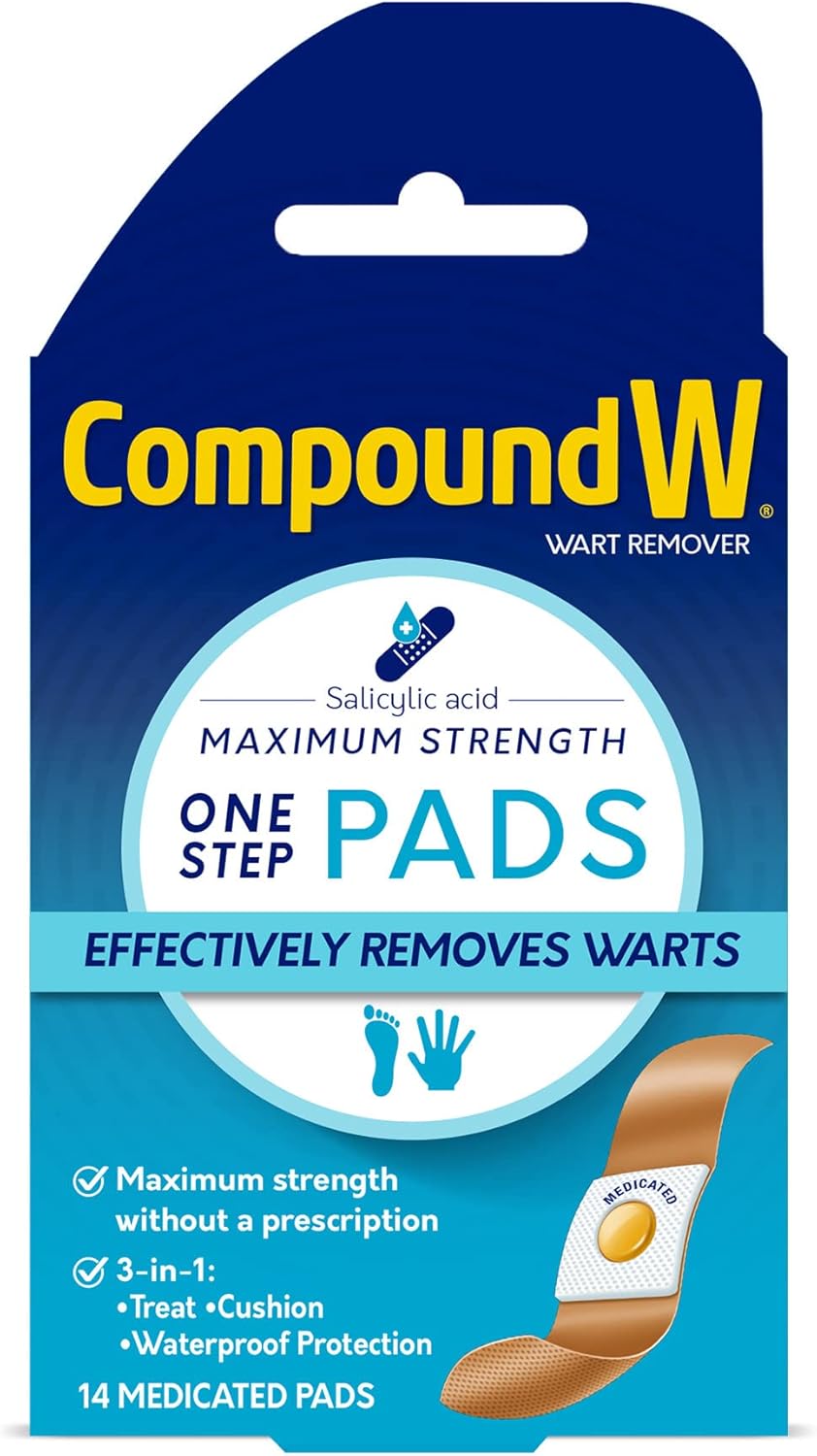 COMPOUND W ONE STEP PAD 14CT