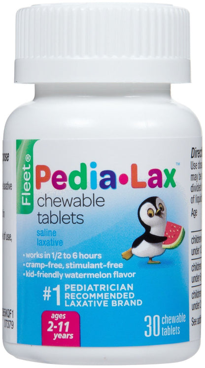 PEDIA-LAX CHEW TABLET WTRMELN 30CT