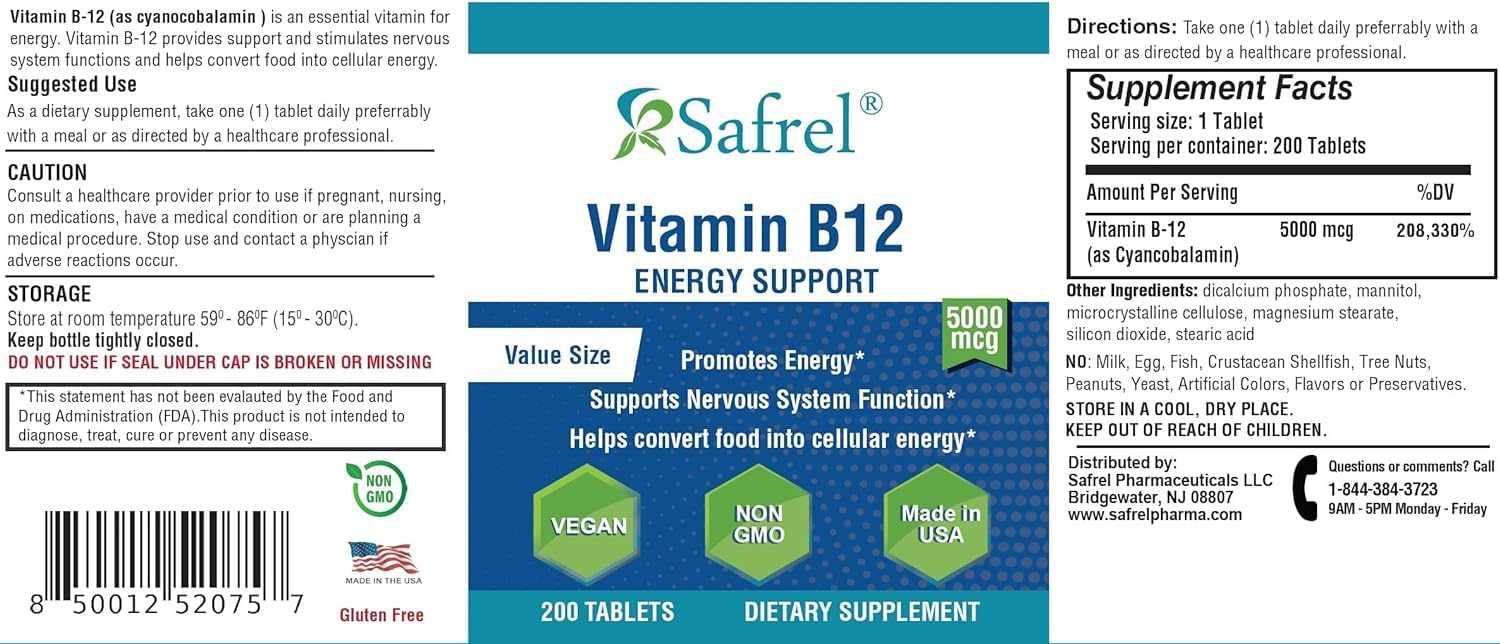 NATROL VIT B12,5000MCG,FAST DSLV