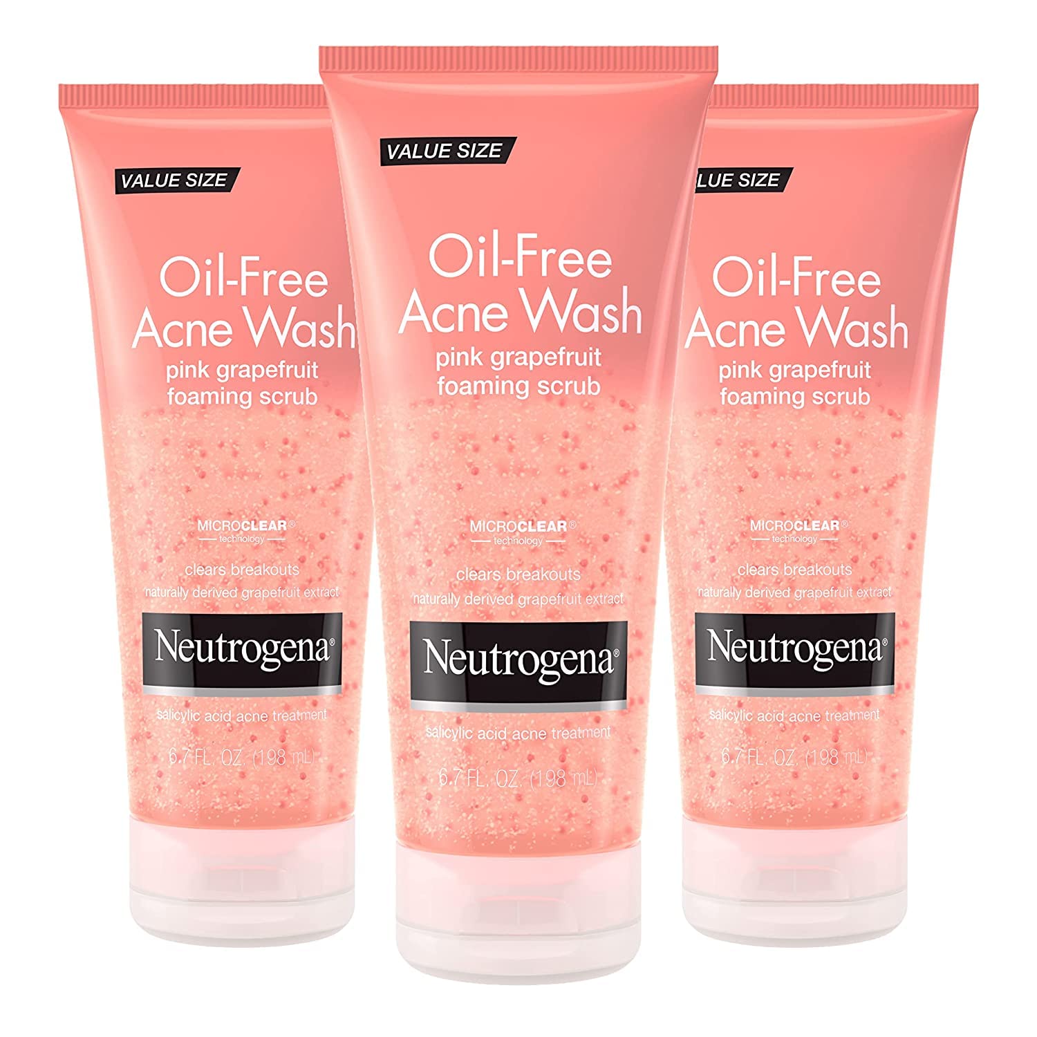 Neutrogena Acne Wash Pink Grapefruit Scrub 4.2oz