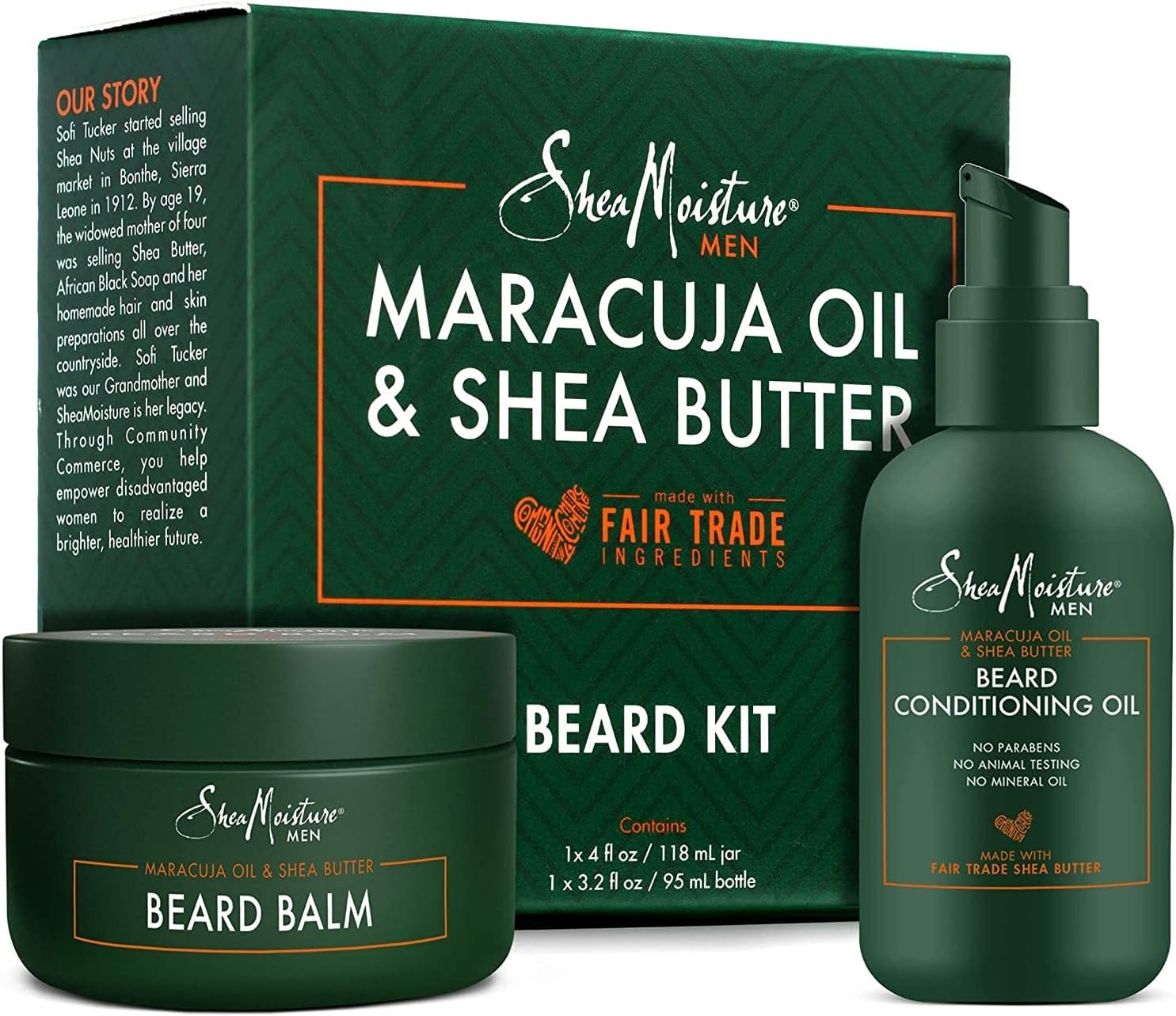 SHEA MOISTURE BEARD BALM,MARCUJA&SHEA