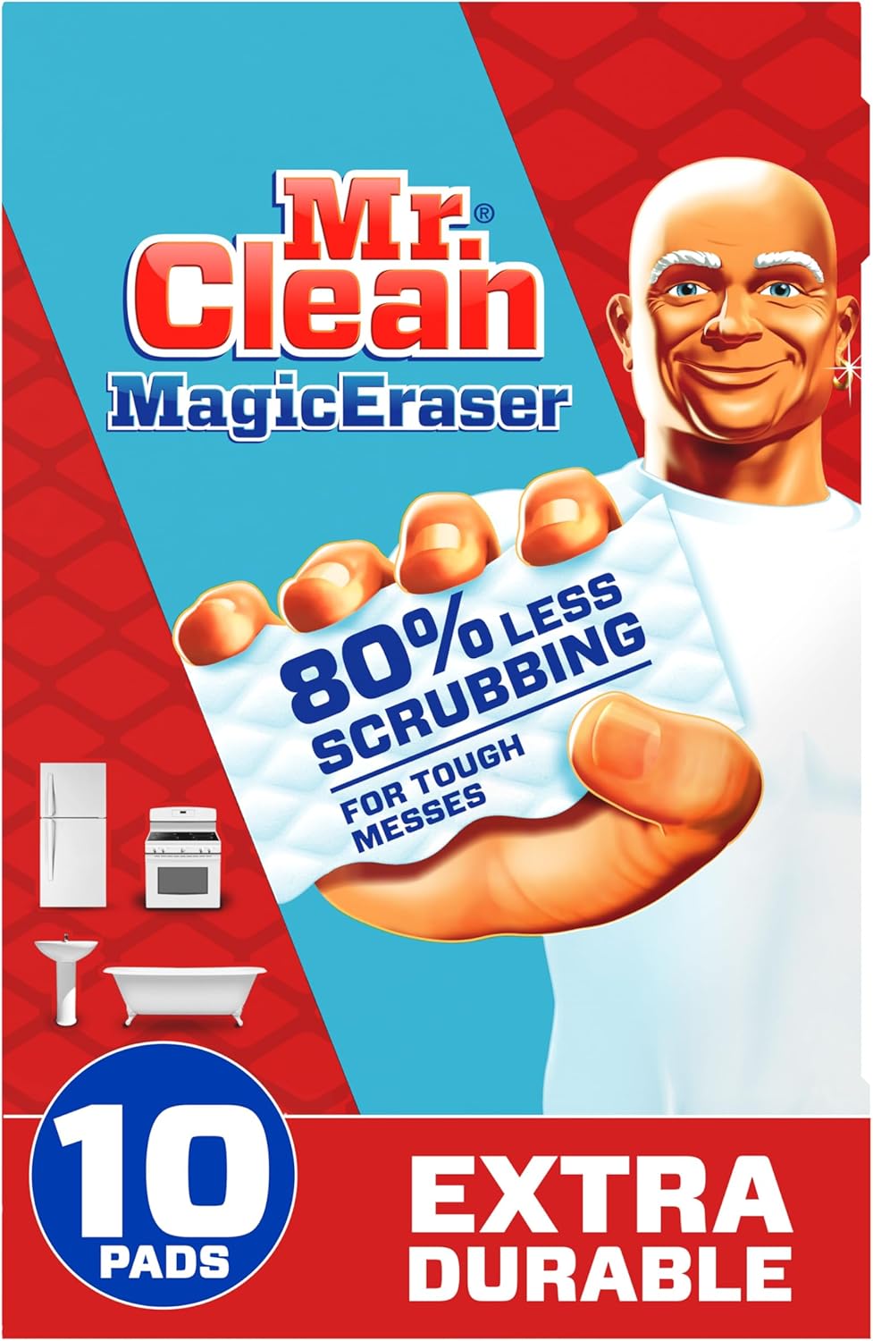 MR CLEAN MAGIC ERASER 4X STRN PAD 2CT