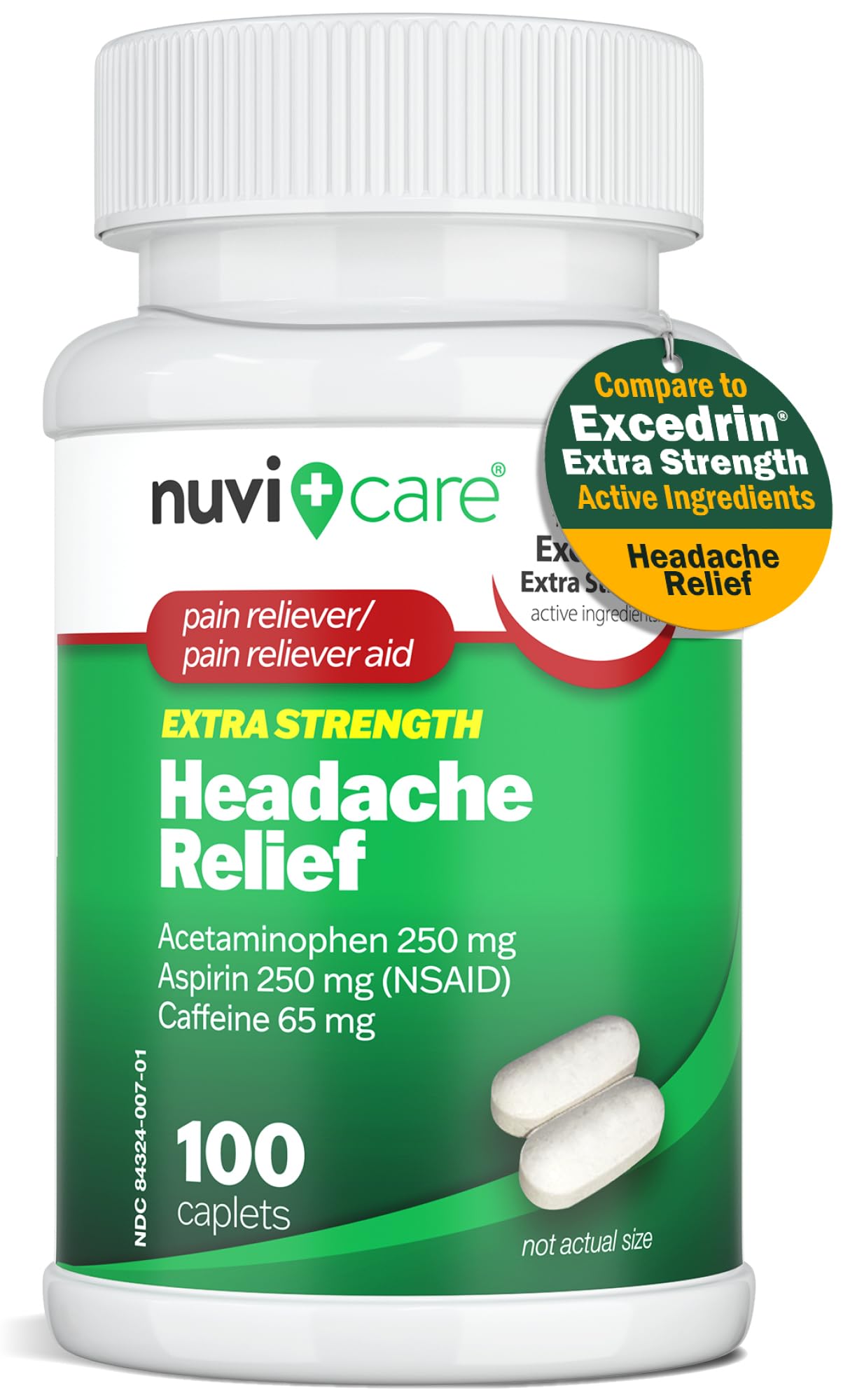 GNP HEADACHE RELIEF 250 MG CPL 100CT