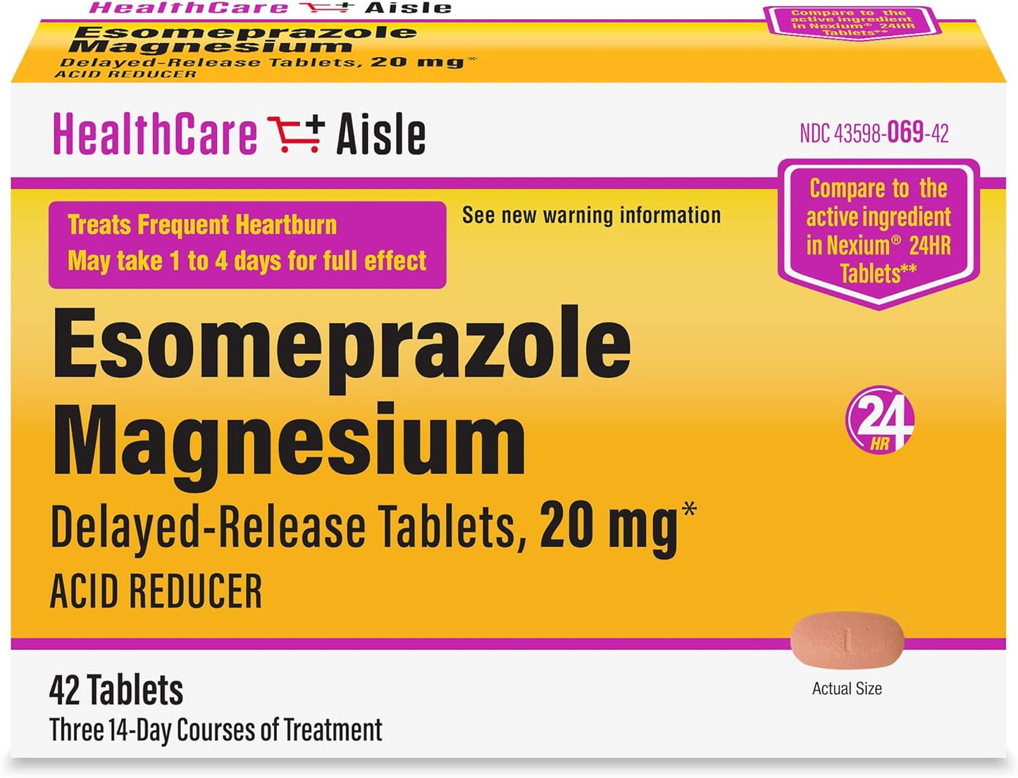 ESOMEPRAZOLE MAGNESIUM 20 MG DR CAP 3X14