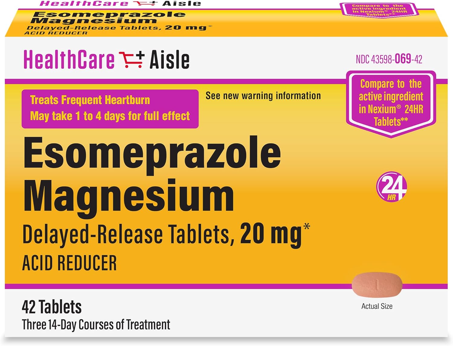 ESOMEPRAZOLE MAGNESIUM 20 MG DR CAP 3X14