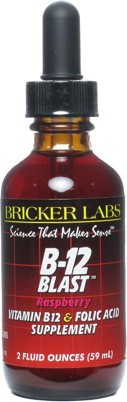 BRICKER LABS B-12 BLAST RASPBERRY LIQ