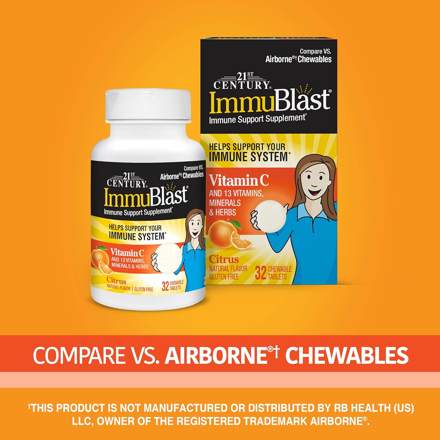MULTIVIT IMMUBLAST CHEWBL 32CT 21ST CENT