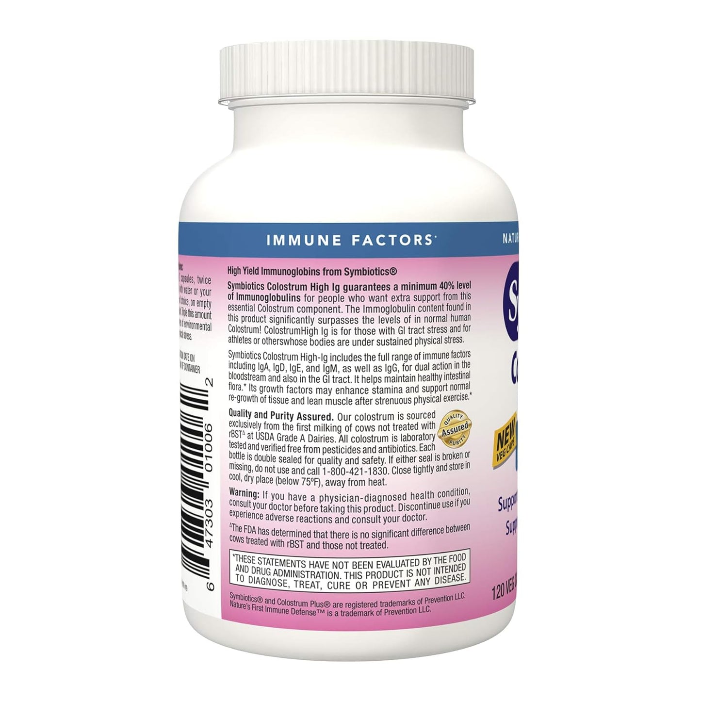 SYMBIOTICS COLOSTRUM 40% HIGH-IG CAP