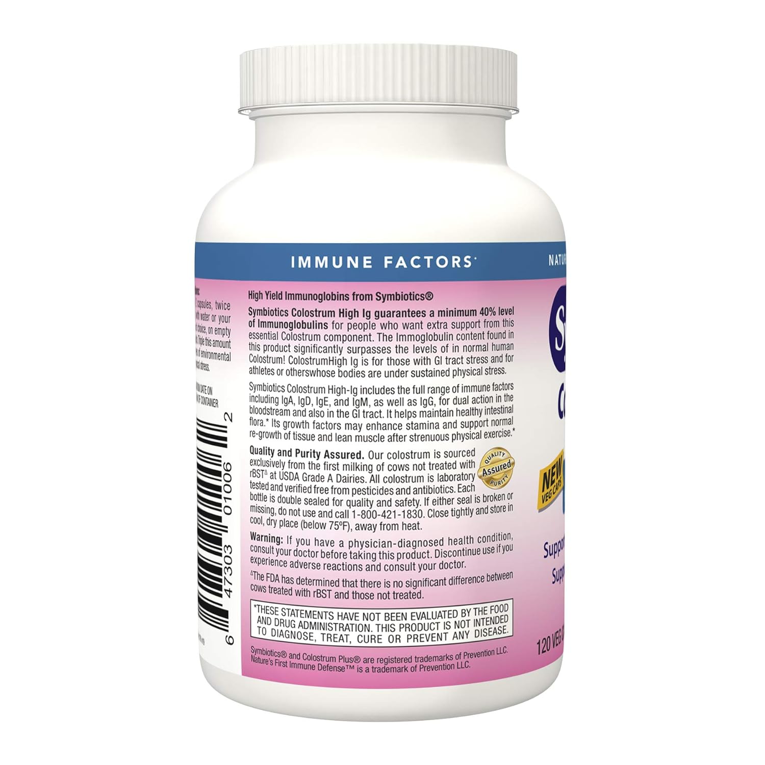 SYMBIOTICS COLOSTRUM 40% HIGH-IG CAP