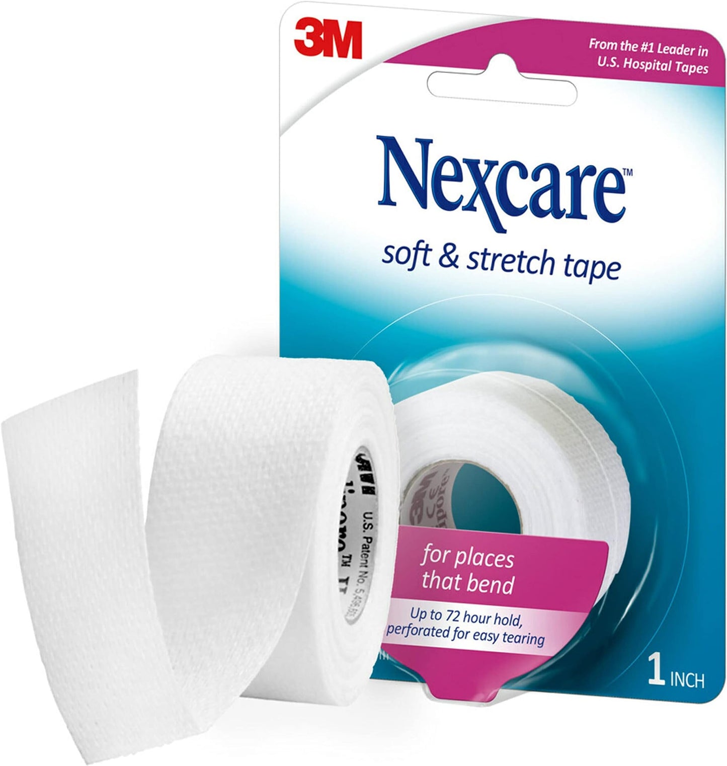 NEXCARE TAPE CLEAR FLEX 1"X10YD 2CT