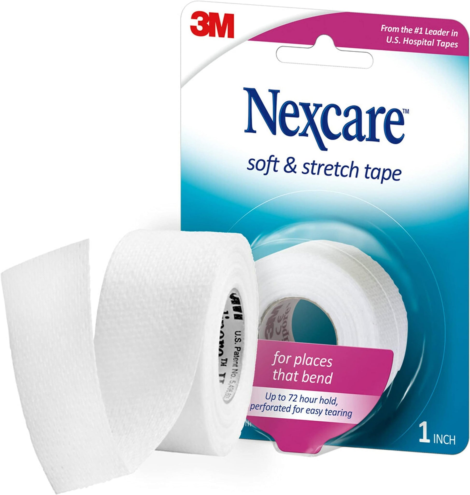 NEXCARE TAPE CLEAR FLEX 1"X10YD 2CT