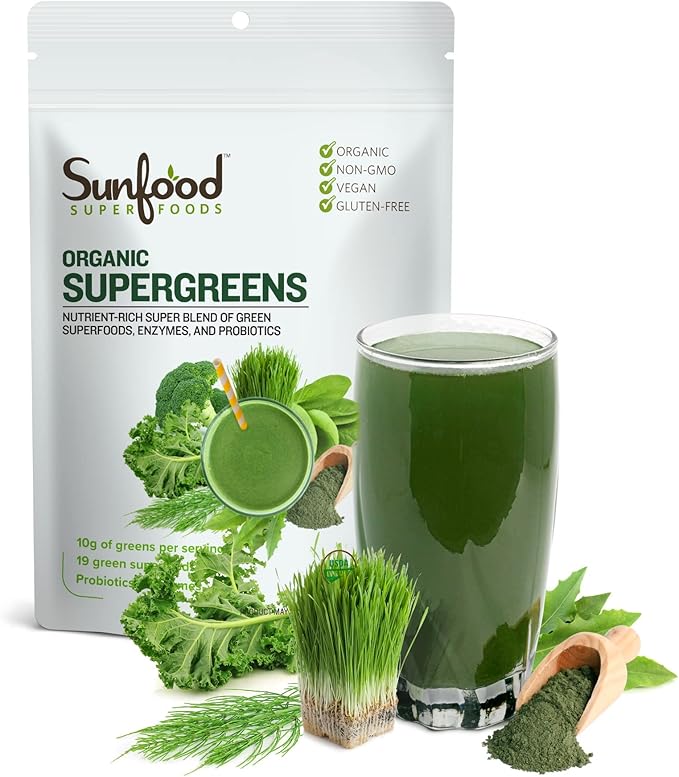 SUNFOOD SUPERGREENS,OG2,PROTEIN