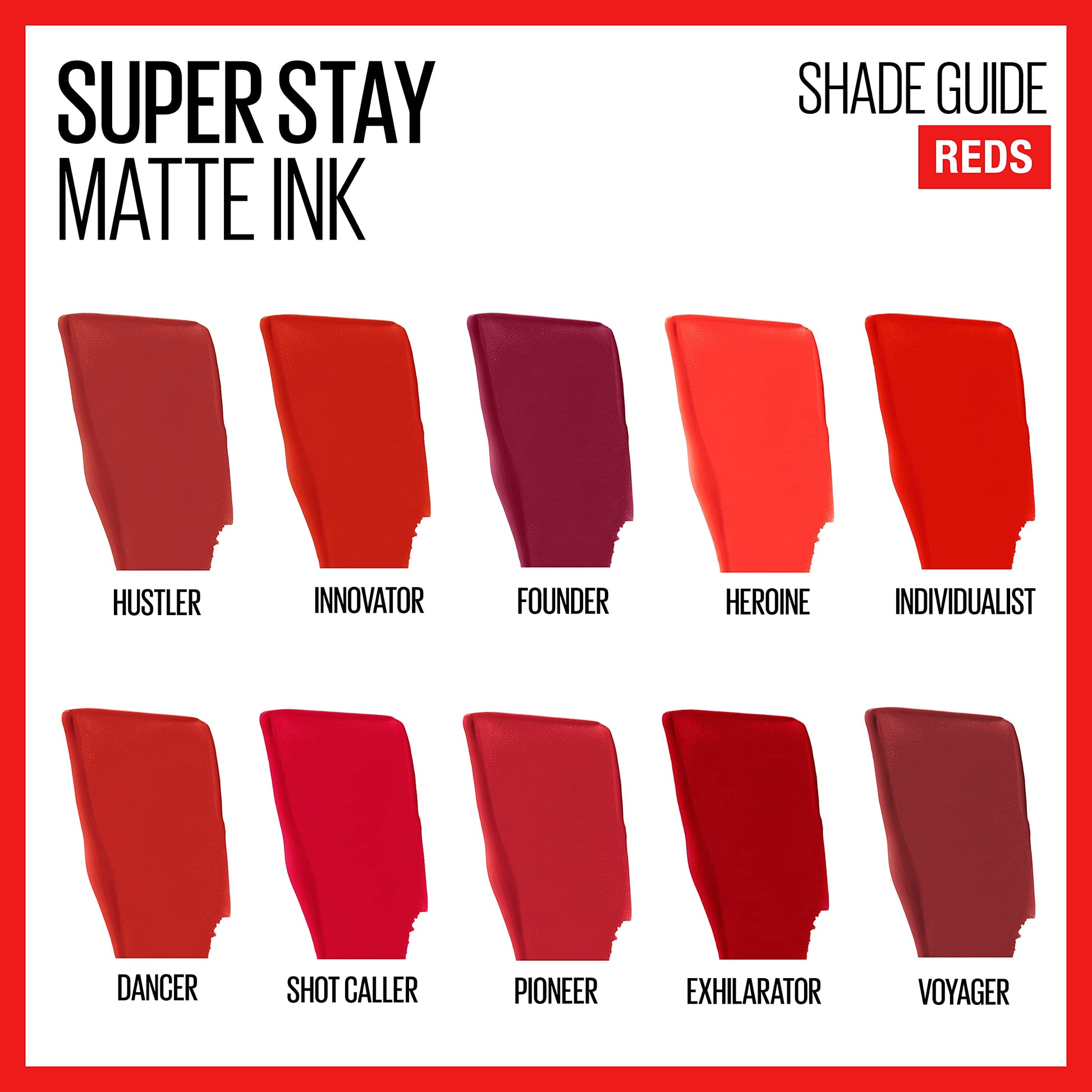 MAYBELLINE New York Super Stay Matte Ink Liquid Lipstick, 325 Shot Caller, 0.17 oz