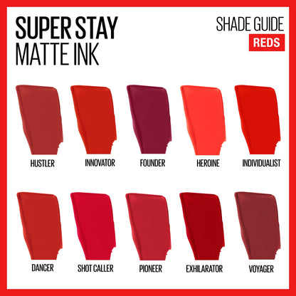 MAYBELLINE New York Super Stay Matte Ink Liquid Lipstick, 325 Shot Caller, 0.17 oz