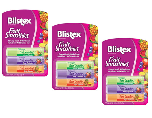 BLISTEX FRUIT SMOOTHIE .10z 3PK