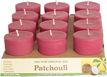 ALOHA BAY VOTIVE,ECOPALM,PATCHOULI