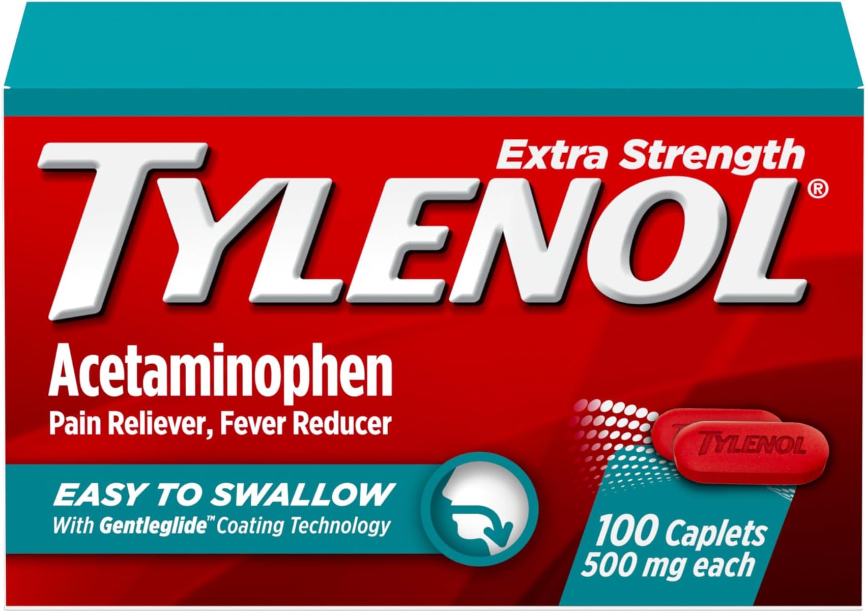 TYLENOL ES GC 500MG 50 CPLT F/ADT