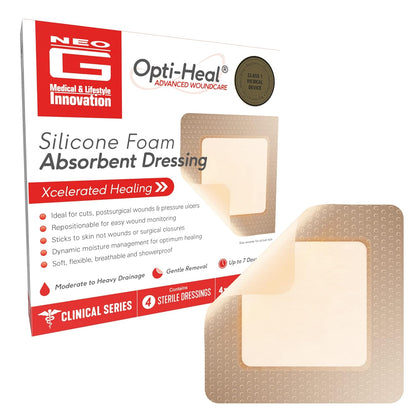 NEO G OPTI-HEAL SIL FOAM ABS 4X4IN DRS 4