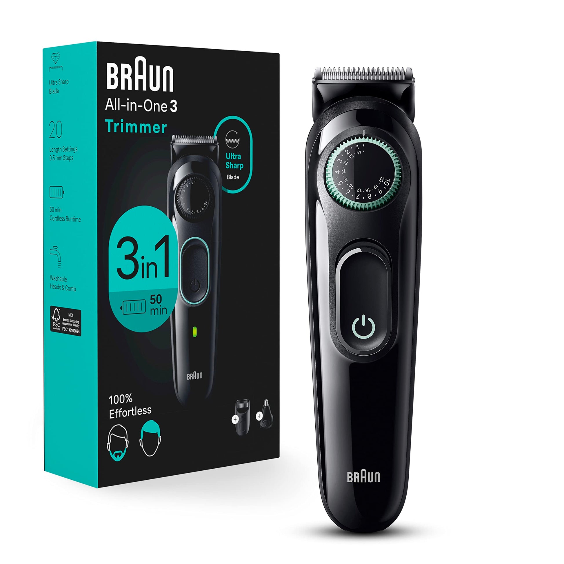 BRAUN ALL-IN-ONE 3 TRIMMER 3IN1 KIT