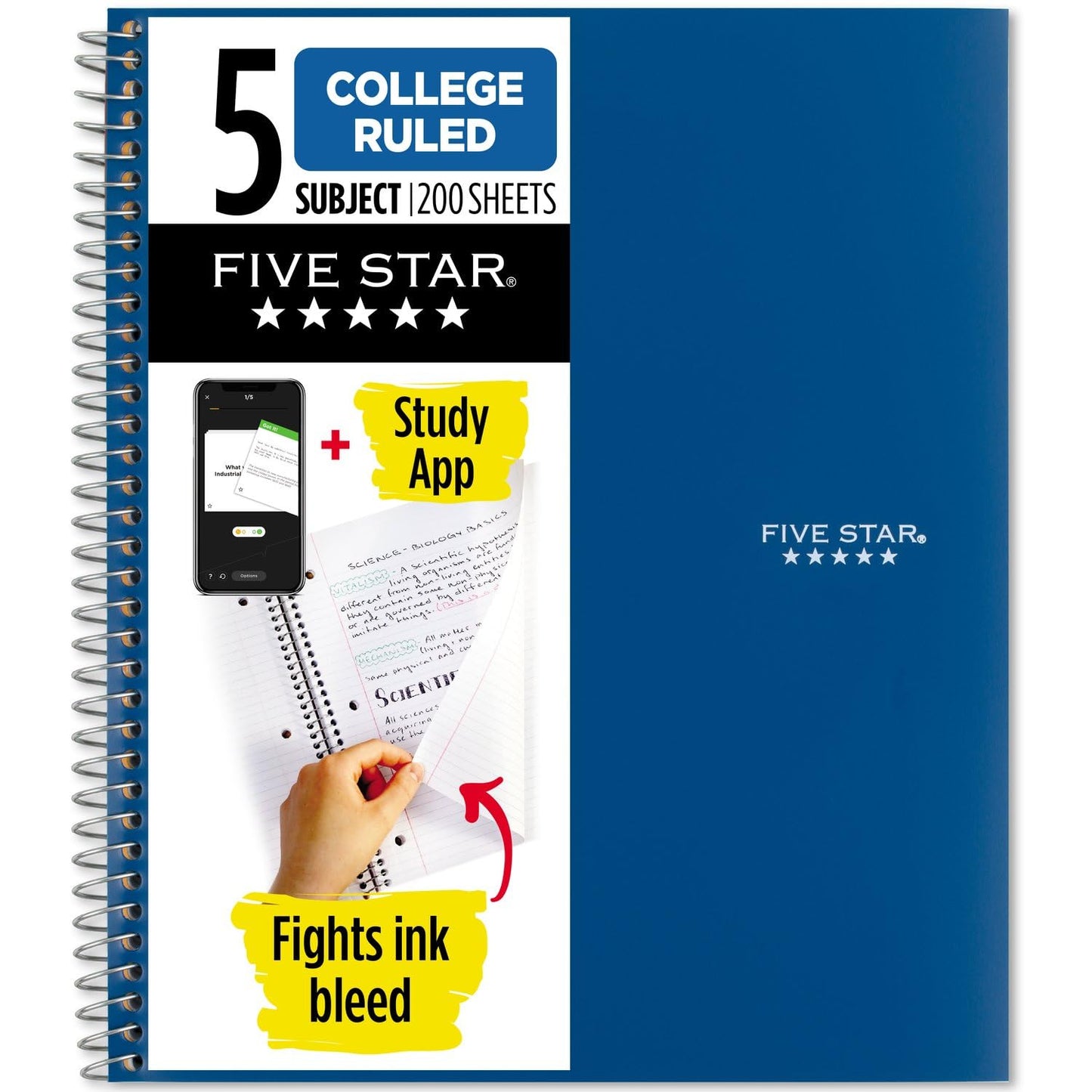 Roaring Spring 11"x9" Law Ruled Spiral Notebook, 3" Summary Margin, 20# Paper, Assorted Colors