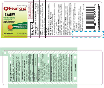 GNP BISACODYL LAXATIVE 5MG EC TAB 100 BP