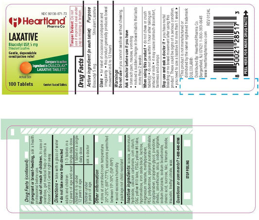 GNP BISACODYL LAXATIVE 5MG TAB 25CT