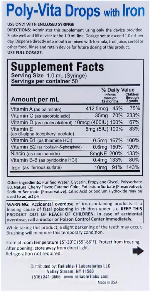 POLY-VITA DROPS 1.66OZ RELIABLE 1