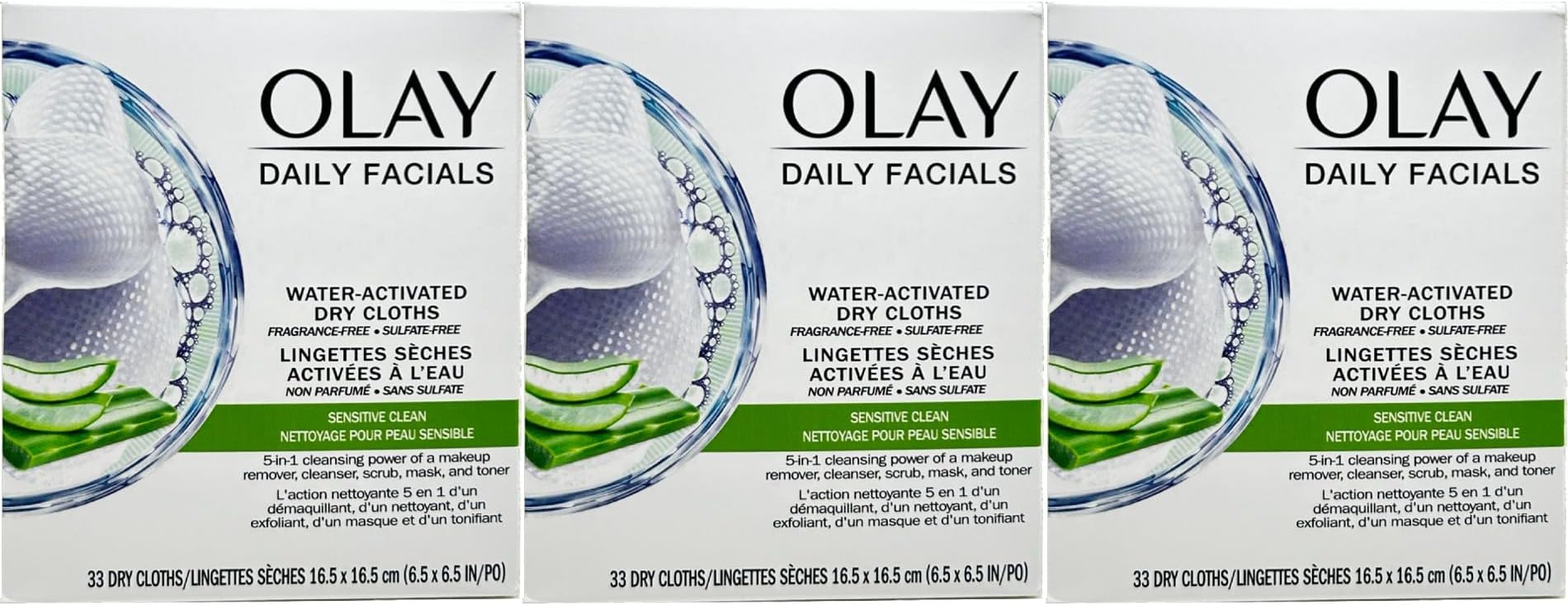 OLAY 5IN1 CLEANSING CLOTH 33ct