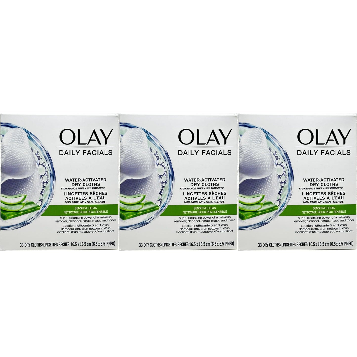 OLAY DLY FACL CLTH PD 33 NRM 2N1