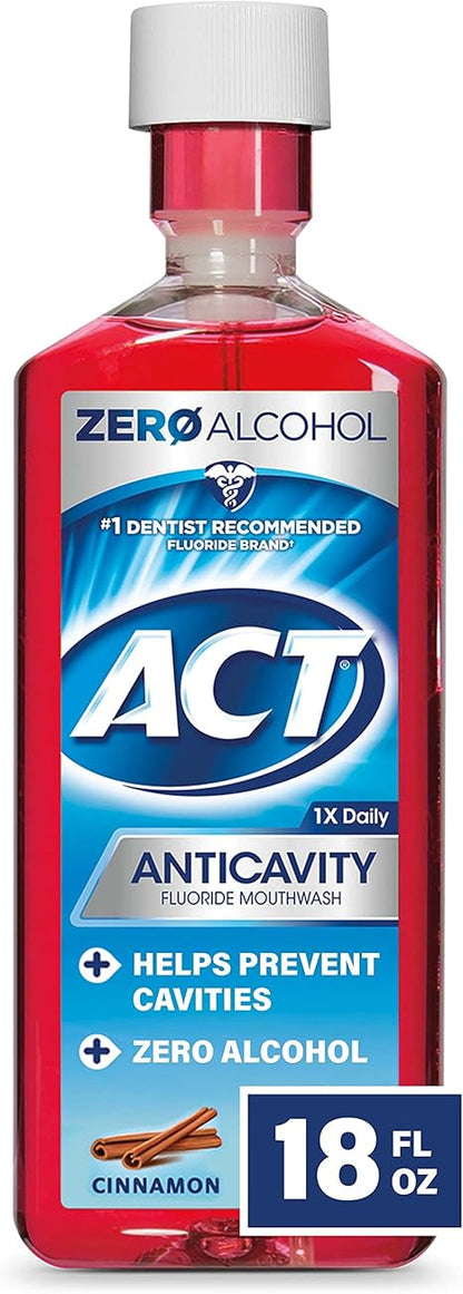 ACT ANTICAVITY ALCOHL FREE CINNAMON 18OZ