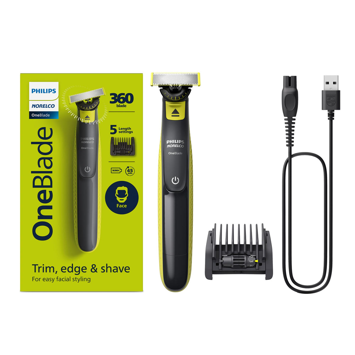 Philips Norelco Trimmer One Blade 360 Qp2724/70