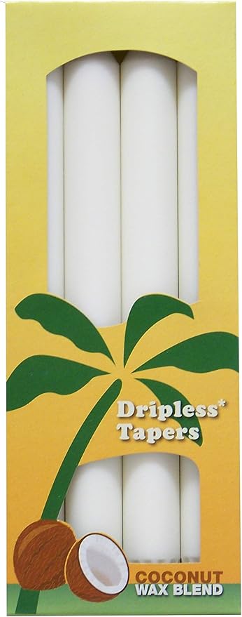 ALOHA BAY TAPER CANDLE,9IN,BURGUNDY