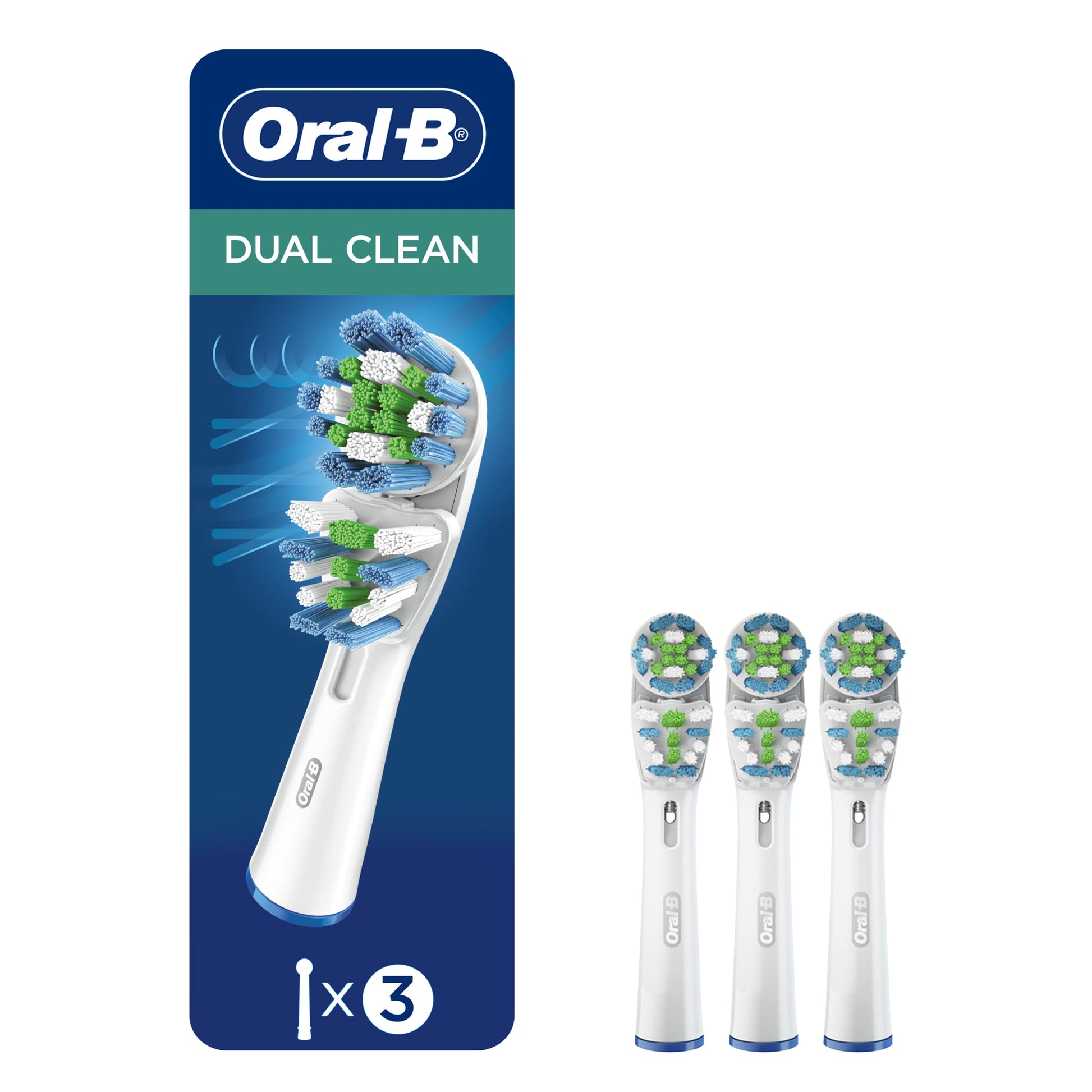 ORAL B TOOTHBRUSH DUAL CLEAN REFILL 3CT