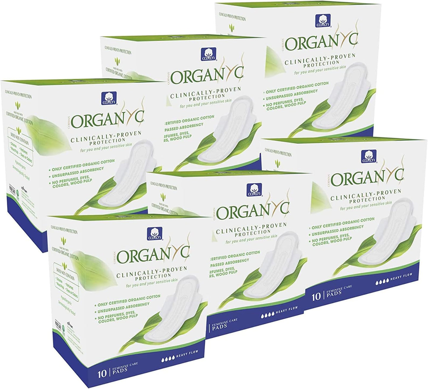 ORGANYC PADS,NIGHT,CTN,FOLD W/WNG