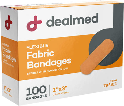 LIGHTWEIGHT FLEXIBLE BANDAGES 1X3 100CT