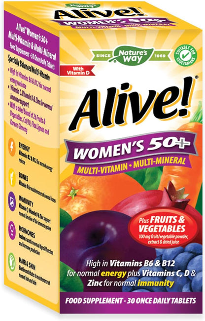 ALIVE MULTIVIT WOMEN 50+ TAB 50CT