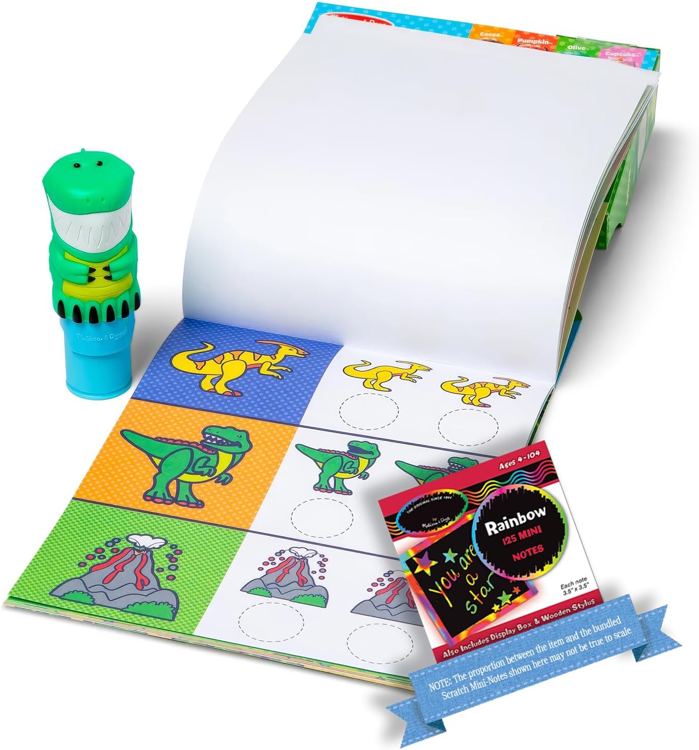 Melissa & Doug Sticker WOW! Activity Pad & Sticker Stamper - Dinosaur