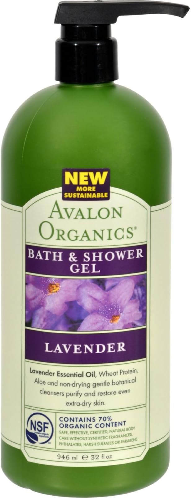 AVALON ORGANICS BATH&SHWR GEL,LVNDR