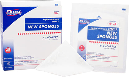GAUZE SPONGE 3X3 12 PLY NS 100CT DUKAL