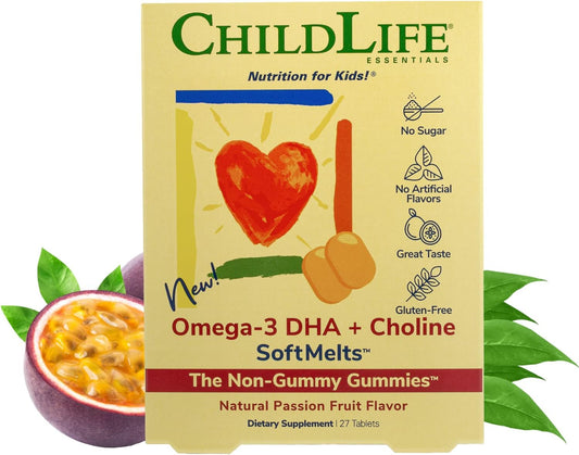 CHILDLIFE ESSENTIALS DHA+CHOLINE OMEGA3,SFTMLT