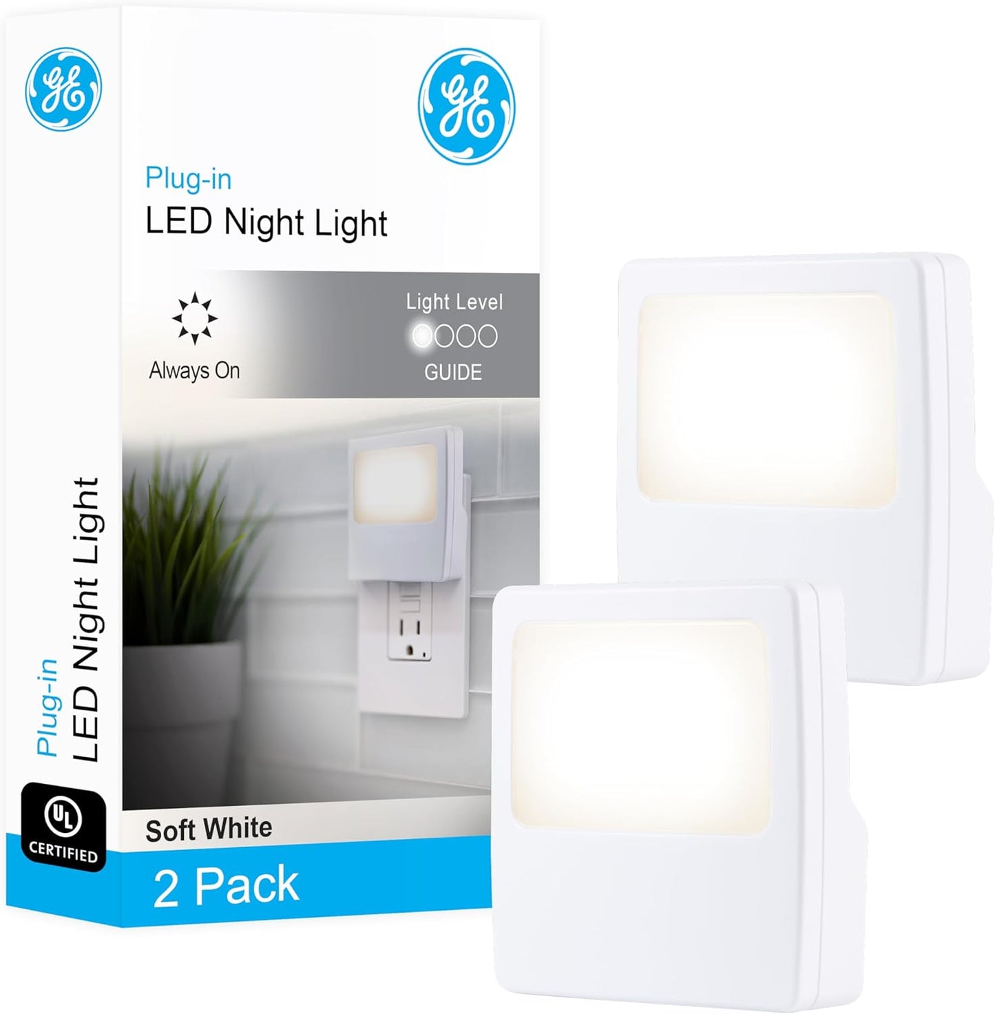NIGHT LIGHT GE LED WHT