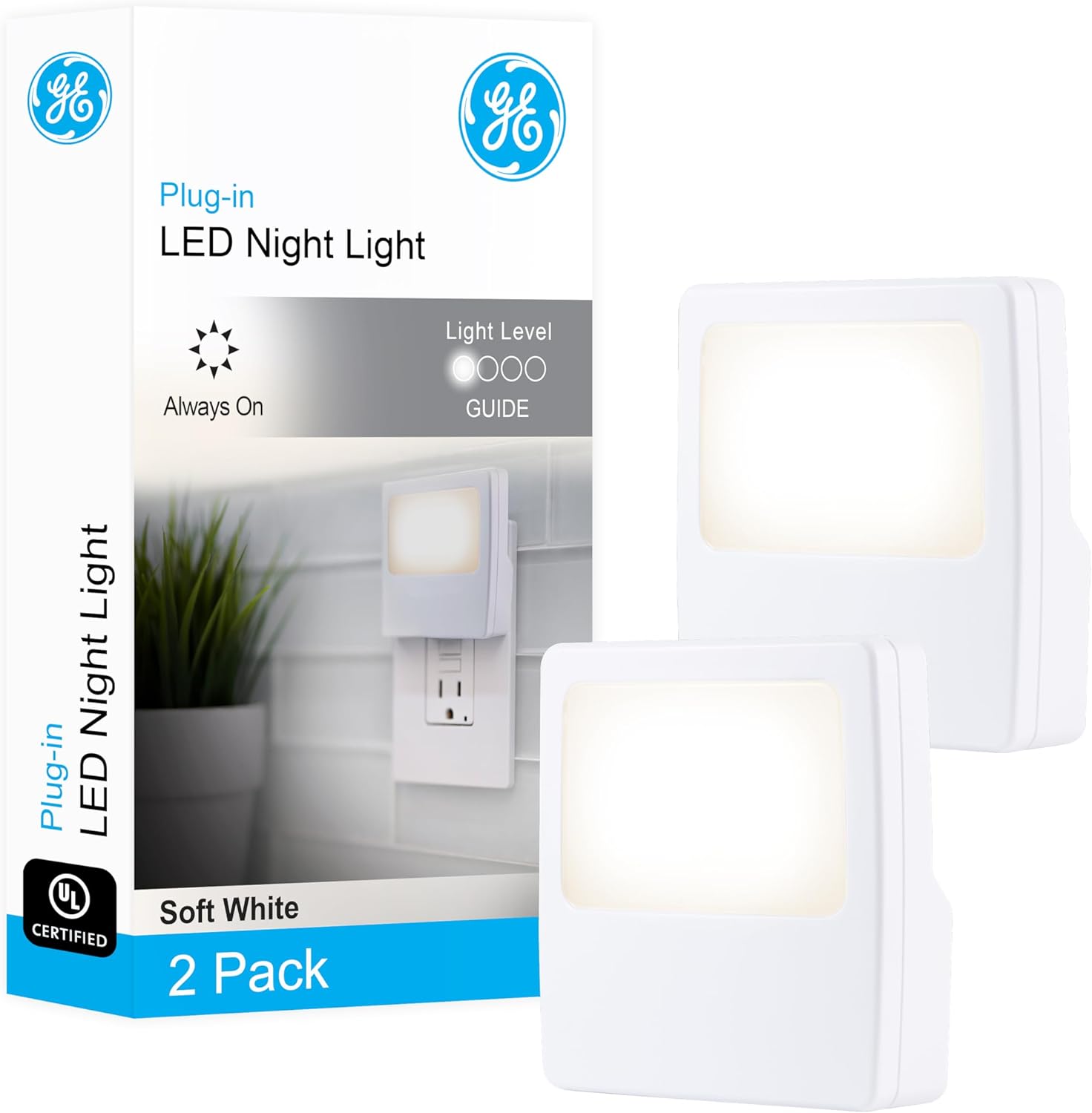 NIGHT LIGHT GE LED WHT