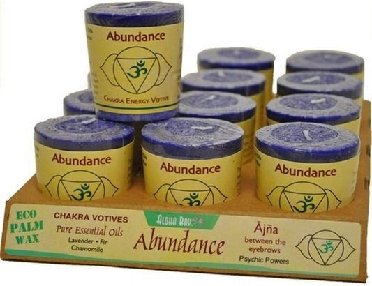 ALOHA BAY CHAKRA VOTIVE,ABUNDANCE