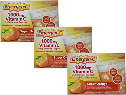 EMERGEN-C VIT C 1000MG ORANGE 10CT