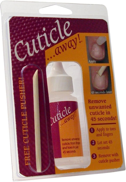 CUTICLE AWAY LQ 1OZ W/PUSHER