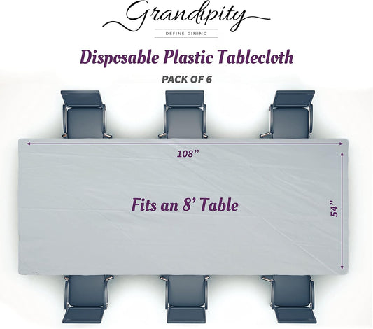 Unique Solid Rectangular Plastic Table Cover, 54" x 108" - Neon Yellow