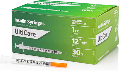 ULTICARE U-100 6MM 31G 1CC SYG 100CT