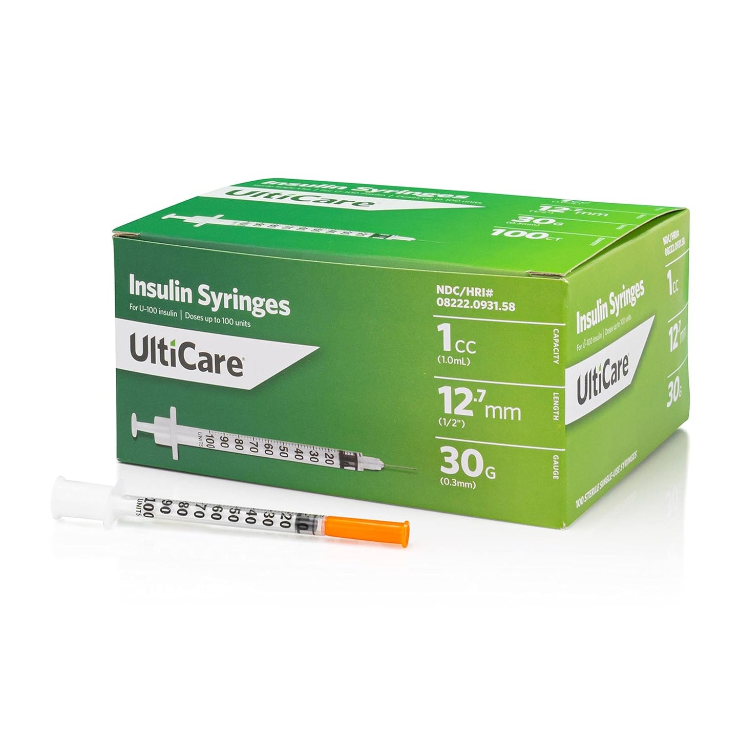 ULTICARE U-100 6MM31G .3CC .5UM SYG100CT