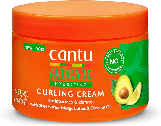 Cantu Avocado Curling Cream Hydrating 12oz Jar